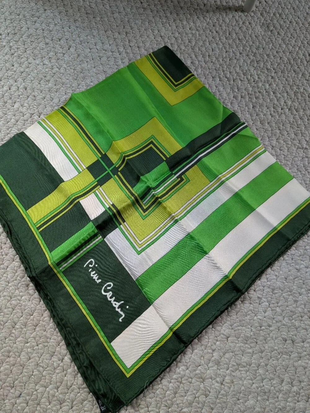 Pierre Cardin 100% silk scarf